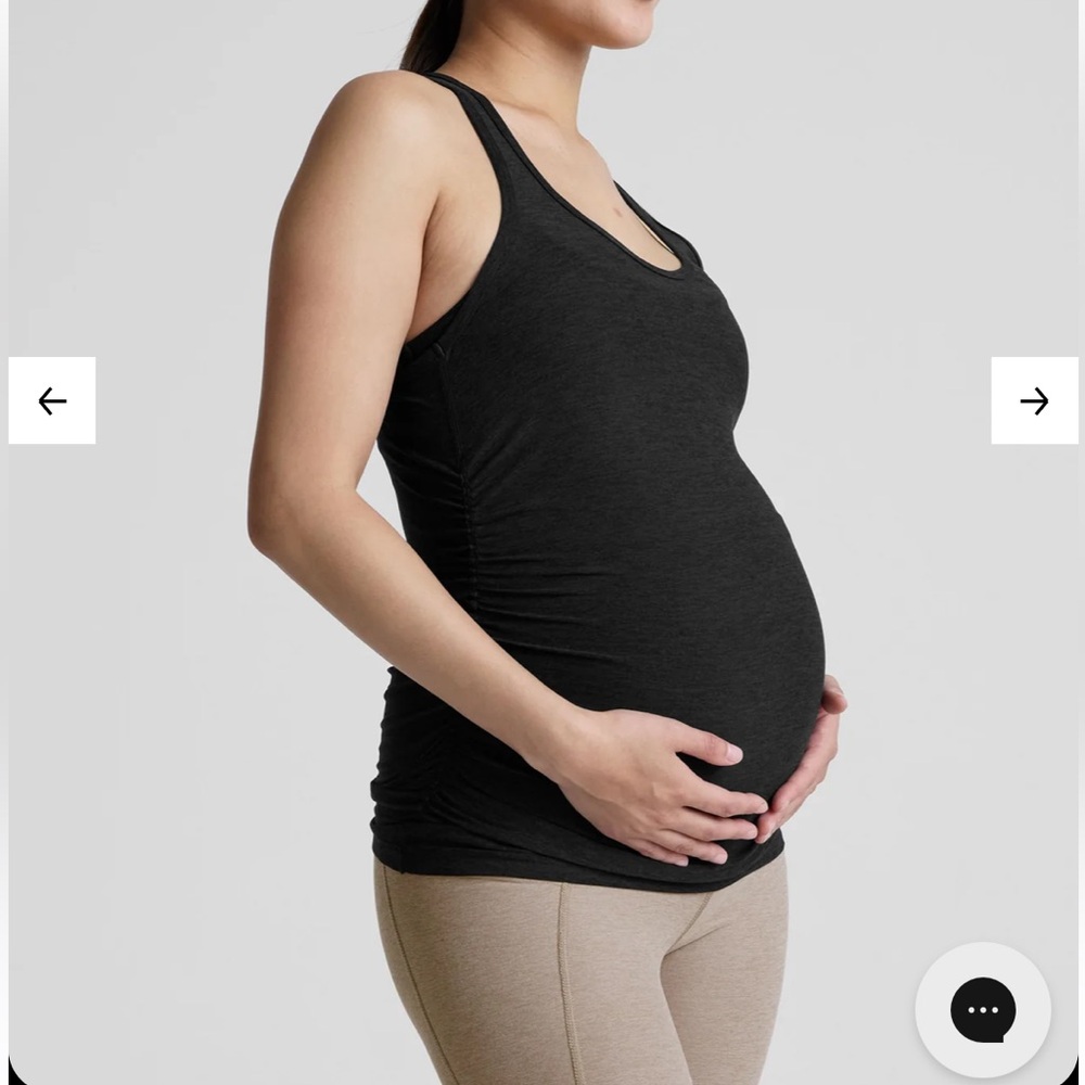 Beyond the Bump Featherweight Black and Blue Maternity Tank Tops